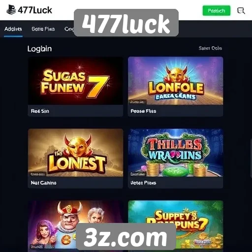 Jogos populares disponíveis no 477luck