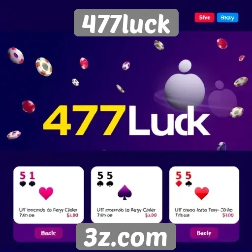 Análise da usabilidade do site de jogos 477luck